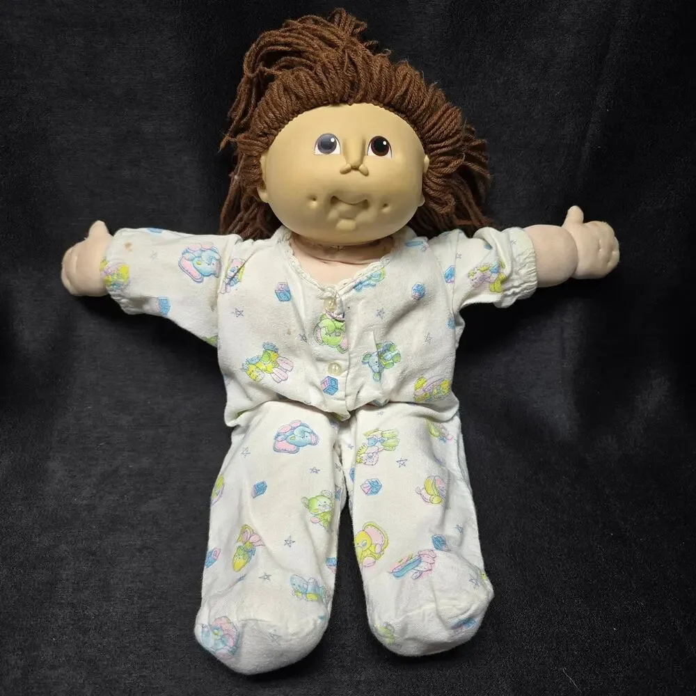 Vintage CPK Cabbage Patch Kids Doll Brown Hair 1984 MC Thomas